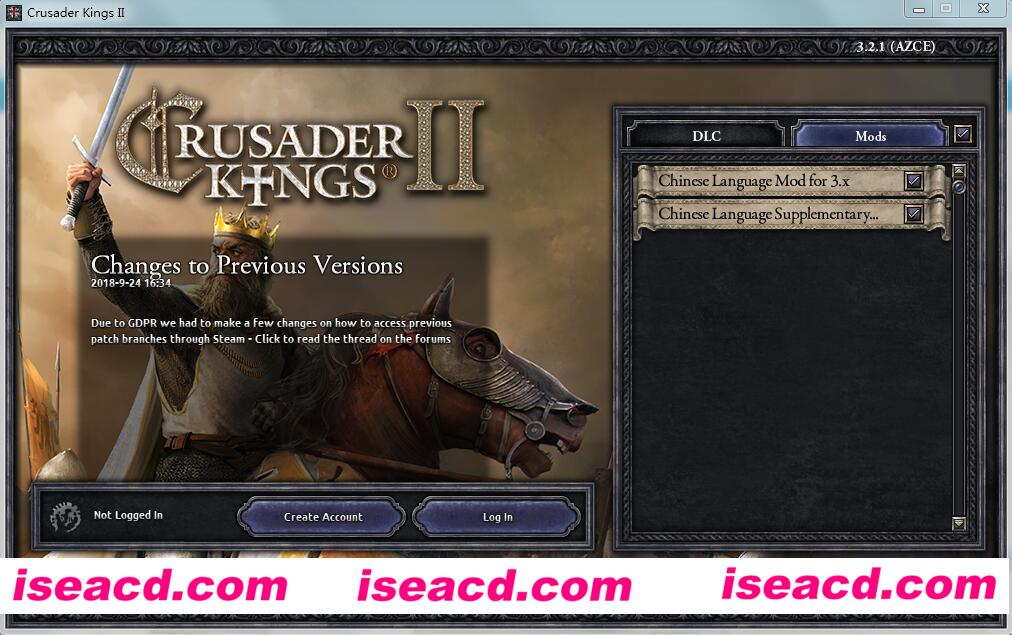 王国风云II 3.2.1  简体中文版75DLC+黑暗世界MOD 宅男MOD slg