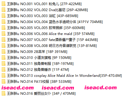 图片[4]-【cosplay/大合集/带视频】王胖胖u 写真图集16套 合集  [414P 1V] 【6.07G】-嘤嘤怪之家