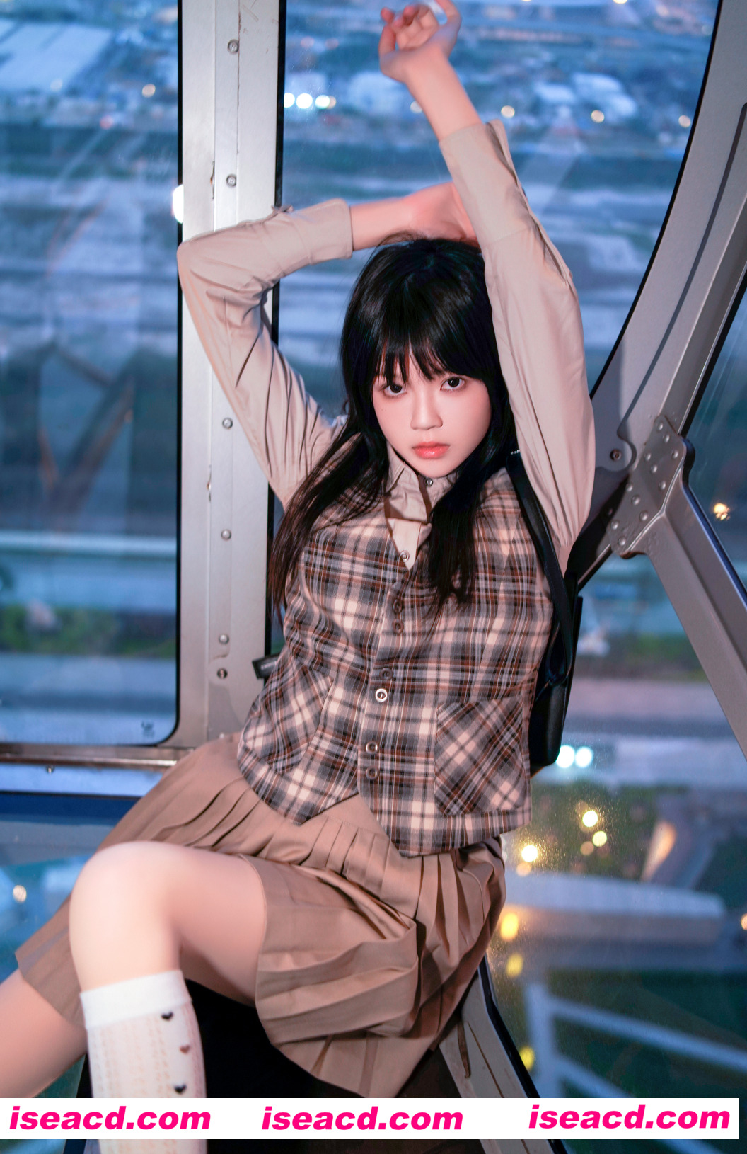 图片[2]-【COSPLAY】桜桃喵 – NO.204 制服摩天轮 [27P]【700M】-嘤嘤怪之家