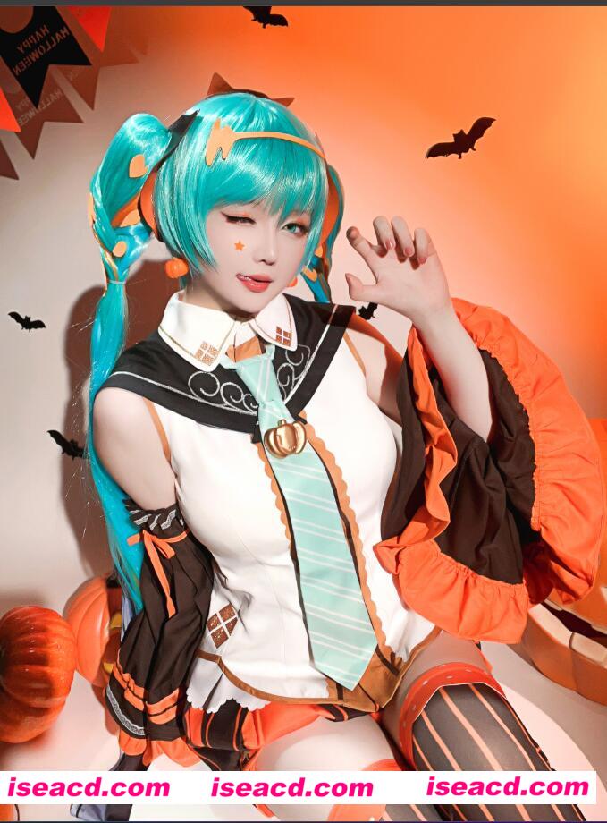 图片[2]-【cosplay】[星之迟迟] 万圣节MIKU  [53P] 【300M】-嘤嘤怪之家
