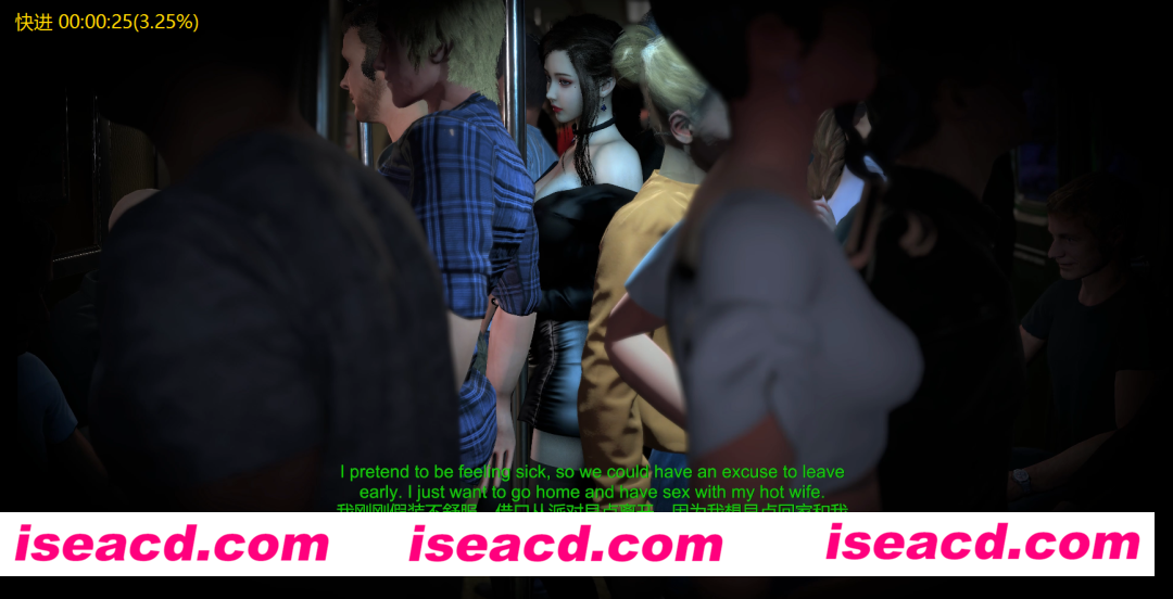 图片[4]-【3D动画/中文/步兵】牛头人爱好者：春姑-地铁性感黑丝NTR  中文步兵版【2.5G/CV】-嘤嘤怪之家