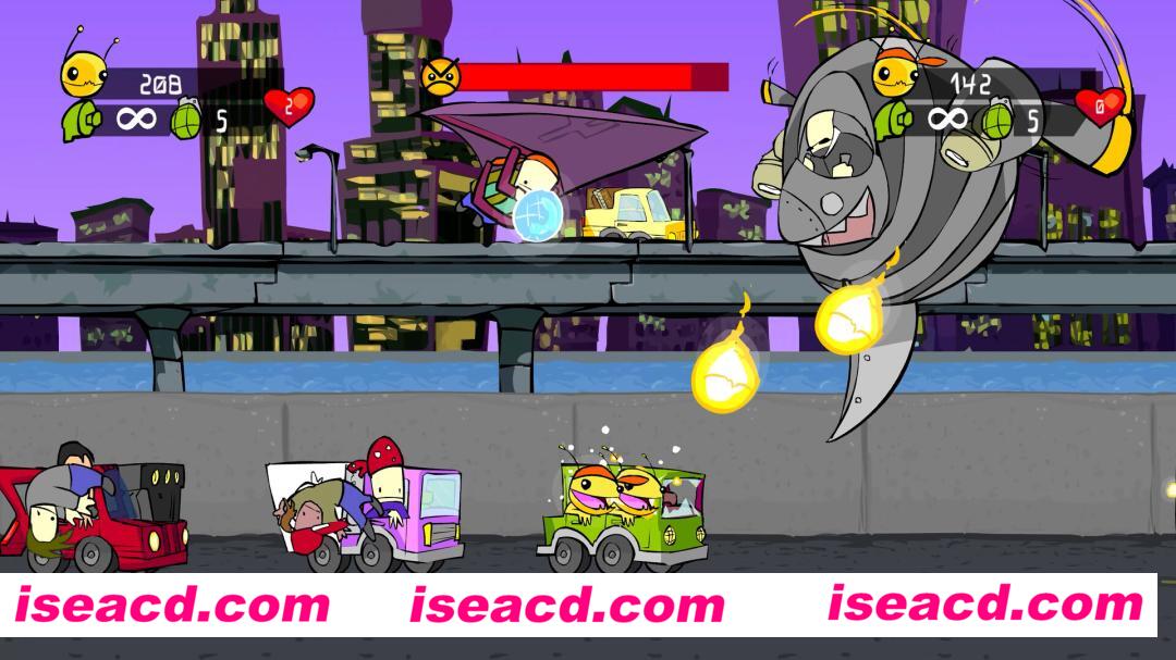 图片[2]-【横版ACT/中文/街机风格】外星原始人：高清版（Alien Hominid HD） V1.1 官方中文硬版【200M】-嘤嘤怪之家