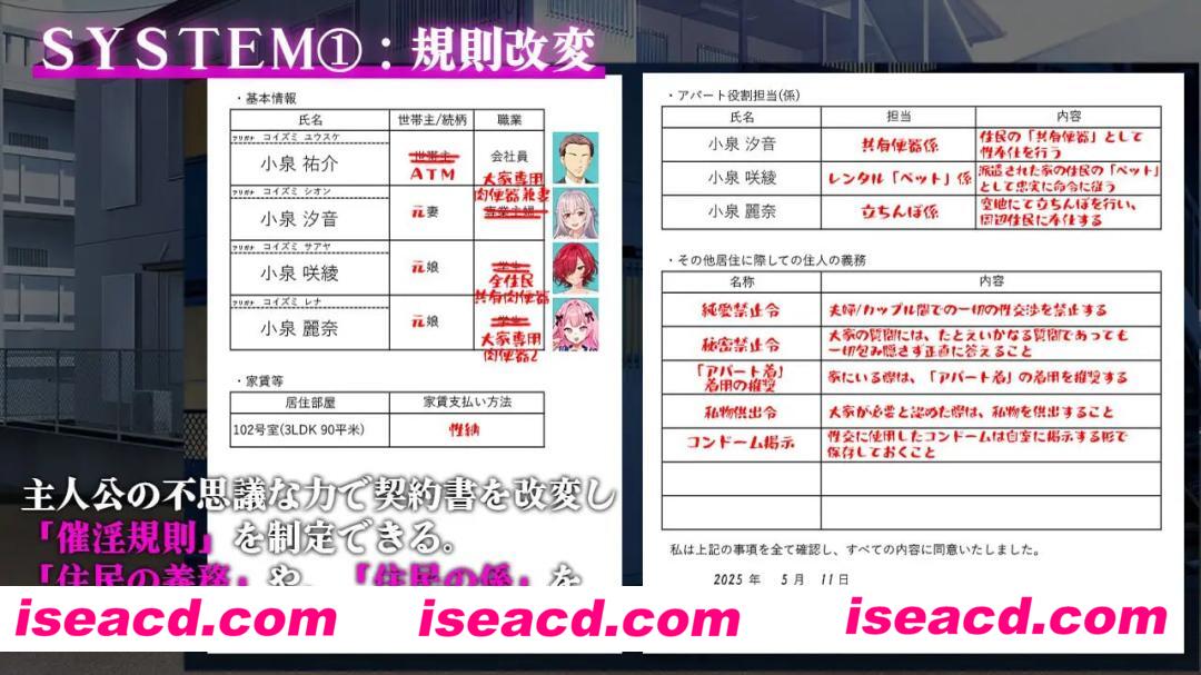 【SLG/AI汉化/MTool】催淫公寓～以催淫居住规则实施的居民支配～v1.00【PC/1.2G】