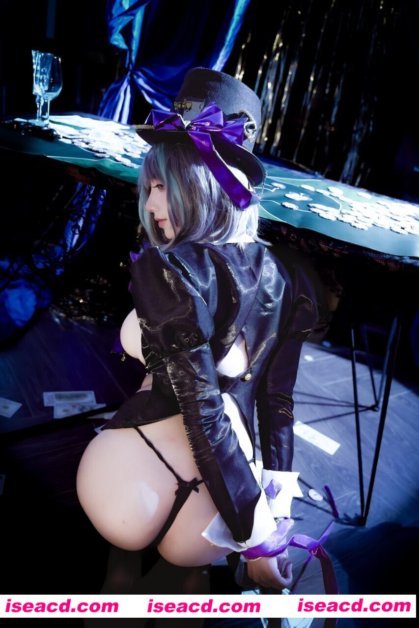 图片[3]-【COSPLAY】九曲Jean – 碧蓝航线 柴郡·绚烂夜梦 [40P]【500M】-嘤嘤怪之家