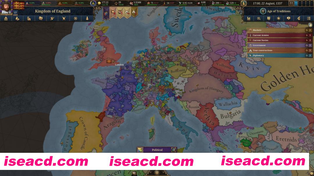 图片[2]-[策略SLG/中文] 欧陆风云5/Europa Universalis Ver1.1.10 官方中文版 [15G/新作]-嘤嘤怪之家