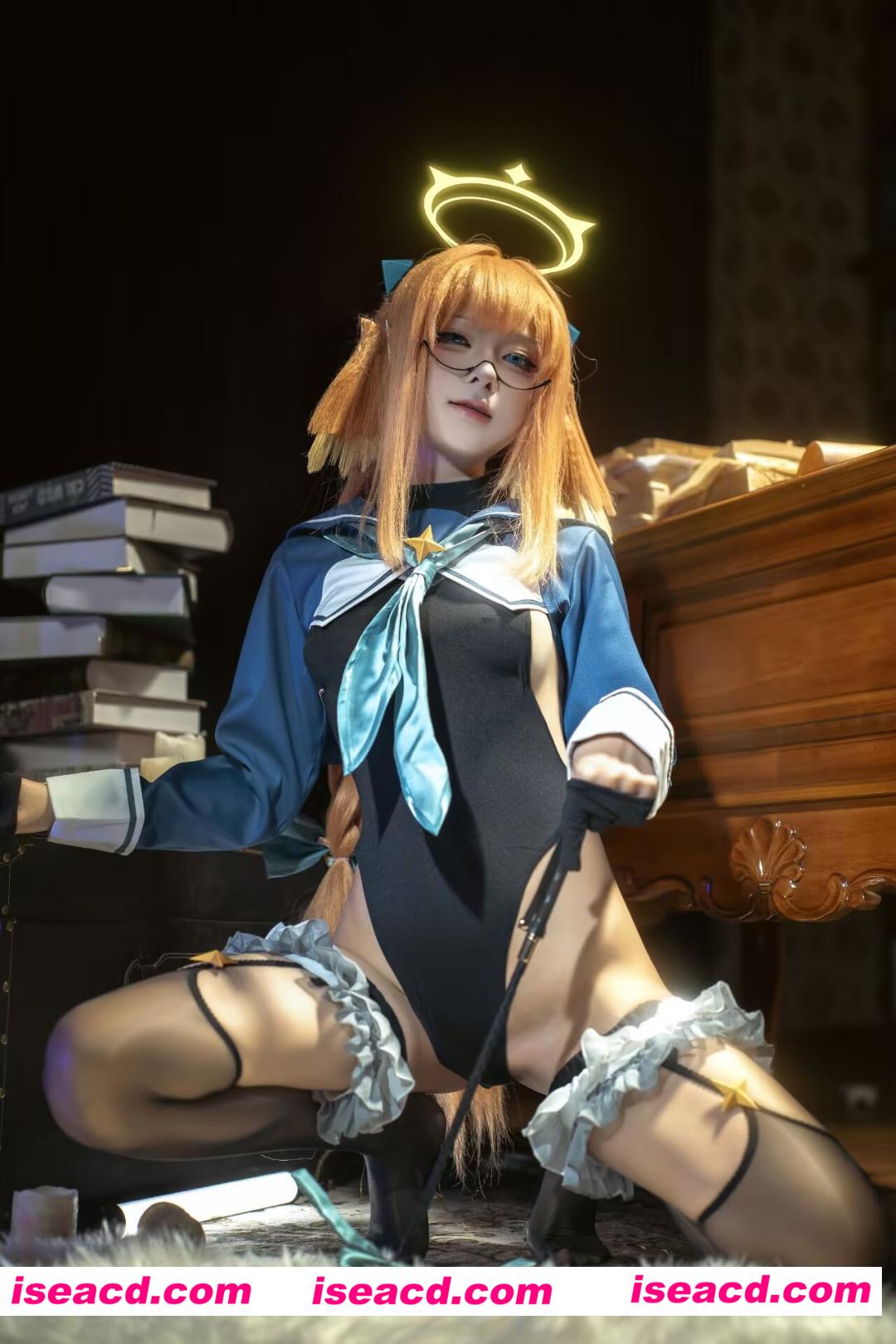 图片[4]-[COSPLAY] 矢量鱼 – 蔚蓝档案 圆堂志美子校服 [50P] [500M]-嘤嘤怪之家